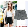 Wholesale Europe large size women fat sister summer shorts and bow Shorts XL cotton fertilizer