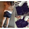 2015 new Korean baby girls fashion jeans slim dark shorts pre all-match