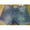 Gucci blue line decoration worn by hand grinding poop Bermuda denim shorts 2015