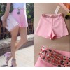 Spot Zuo Anxiao with pink high waist pants summer nail drill a Korean fashion shorts shorts