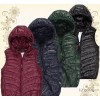 Neck down vest lady slim down vest female Jacket Vest wholesale agent