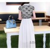 2014 new summer dress lace embroidery stitching Chiffon Dress Bohemia sub