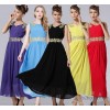 The upgraded version of the new spring and Summer Dress Chiffon Dress Bohemia sling with metallic la