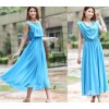 48526#2014 summer temperament slim thin chiffon dress dress in Bohemia