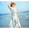 The new Bohemia summer dress beach skirt thin false two Chiffon Dress