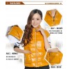 The new female group icefish down vest girls long down vest sleeveless hooded woman Jacket Vest