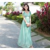 Chiffon Dress strapless dress skirt goddess temperament of Bohemia beach seaside holiday dress