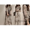 2014 and the explosion of a Korean version of the new Bohemia Snake Print Dress Chiffon dress long