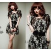 06# summer dress dress of Bohemia Silk Chiffon Dress Size sub floral lace