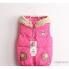 The color of the 9 girls in the autumn and winter to the new child - connected cap down vest vest 40