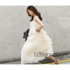 Catwalk chiffon cake skirt dress Bohemia sling