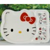 厂家直销最新产品 出口 Hello Kitty密胺碗 猫脸碗 儿童餐具 防摔碗 儿童格盘