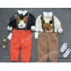 Value explosion models! Children's children's clothing casual pants thick suspenders trousers 2 colo