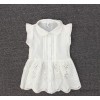 Europe and the United States ~ girls embroidered lace skirt white dress boutique foreign children's 