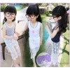 2014 Korean girls summer new child girls dress casual cotton lace skirt