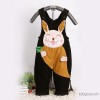 Rabbit Bib cotton corduroy trousers for boys and girls spring infant can open a generation