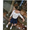 The high-end custom 2015 summer new kids Korean Girls Denim Skirt brim Princess Dress mixed children