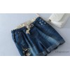 Wave pocket 2015 summer new east gate of the new loose size cloth denim shorts