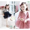 2015 children wear flower princess dress style fluffy dress dress autumn clothing production clothin