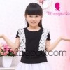 The child of foreign women's T-Shirt Kids Girls Summer 2015 new children dress in floral dress princ