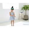 Girls dress Korean Girl Cowboy summer floral skirt children beach skirt princess dress vest skirt