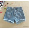 2015 Han Guodong gates classic flash paint denim shorts Guangzhou supply one generation