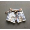 [PLAY KIDS] a girls' summer denim shorts denim shorts with boutique trousers