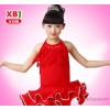 Children's clothes and wear black girls Latin dance training children's children clothing Siamese sh