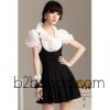 A5002 black thin strap suspenders skirt