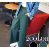 Korean foreign trade - women's casual pants size nine pants loose solid cylinder type wide wide leg 