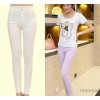 2014 new autumn candy colored women's casual pants stretch pants female large size women Ms.