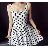 2015 new summer sweet women slim slim big swing wave dress fashion all-match.