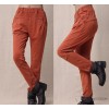 2015 new authentic Korean fashion casual pants size loose stretch knitted women's casual pants