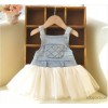 2014 new summer denim skirts children denim dress skirt Korean Ladies Dress Baby