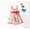 Foreign trade skirts in summer a wholesale girls sleeveless dress children dress Korean full thermal