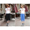 GM brand new AB color belt spring casual pants loose Haren pants pants seven feet pants