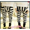 Children's wear 2013 autumn and autumn and winter girl's New Stripe thick not down Haren pants thick