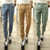 The Japanese men's casual pants feet Haren pants pants slim pants Metrosexual upon.