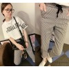 2014 new summer vertical stripe cotton bud Korean waist drawstring Haren leisure pants