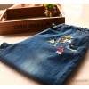 Japanese retro ancient human embroidered jeans