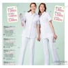 Customized white coat dress uniforms care physician nurse get free samples short sleeved dress