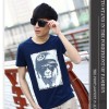 Direct manufacturers fall fashion men's T-shirt long sleeve shirt with a solid color.