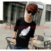 New autumn men's t-shirt men's t-shirt t-shirt printing Korean long sleeved shirt slim warm Leisure