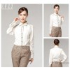 Factory direct sales hotel catering professional work clothes women long sleeved shirt C025 white