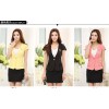 Spot wholesale Korean all-match lace short sleeved button jacket skirt suit OL commuter tooling occu