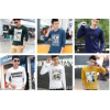 Summer new Korean men's t-shirt men's fashion casual t-shirt t-shirt long sleeve T-shirt wholesale