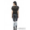 NEW direct digital printing white swan KDK1070 pencil pants Leggings