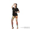 NEW New Digital Print Leggings personalized graffiti pencil pants KDK1065