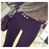 Korean version of the new elastic thin waist wear leggings all-match dress size jeans pencil pants