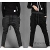 Korean men's trousers wholesale trade Korean color waist drawstring elastic waist pants male F539